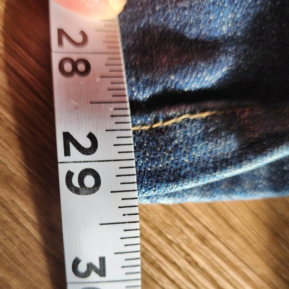 Lee Slender Secret Straight Leg Jeans Plus Size Sits at Waist 16 Short - Picture 6 of 8